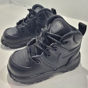 NIKE MANOA LTR BOOTS BABY TODDLER SIZE 5C BLACK [BQ5374-001]